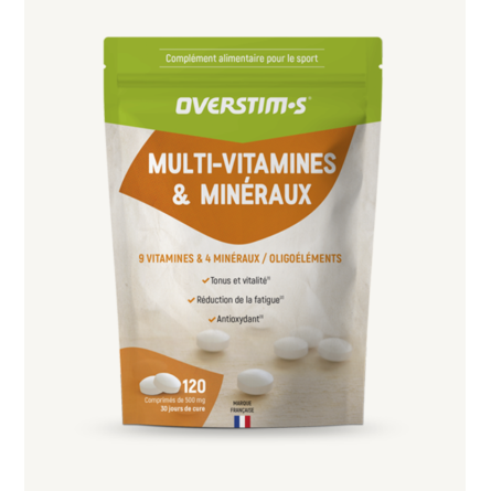 OVERSTIM'S MULTI-VITAMINES MINERAUX COMPLEMENT ALIMENTAIRE
