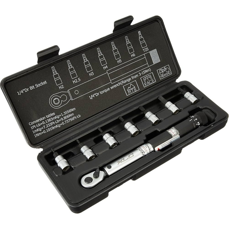 XLC CLE DYNAMOMETRIQUE  1/4" 3-15NM MECANIQUE