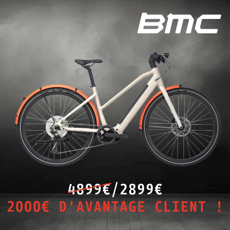 VTC ELECTRIQUE URBAIN BMC 257 AMP AL TWO ST 85NM 625WH 28 POUCES