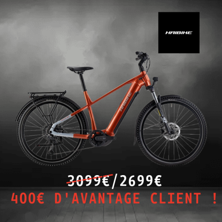 VTC ELECTRIQUE URBAIN HAINIKE TREKKING 4 LOW 75NM 720WH 28 POUCES