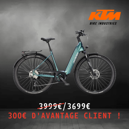 VTC ELECTRIQUE URBAIN KTM MACINA GRAN 820 85NM 800WH 28 POUCES