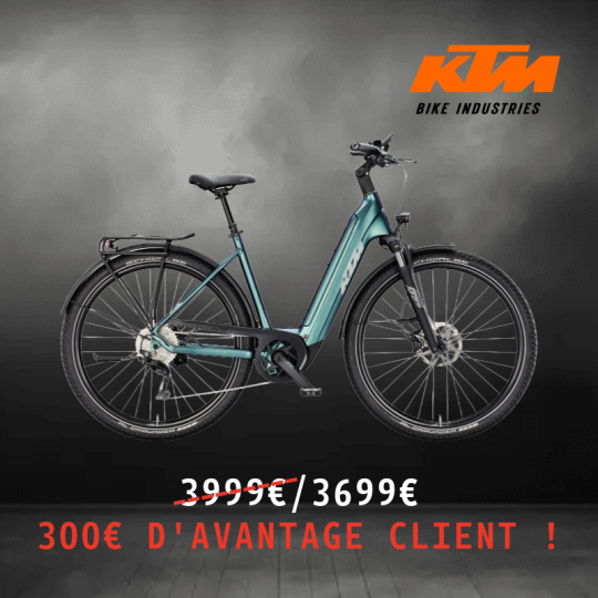 VTC ELECTRIQUE URBAIN KTM MACINA GRAN 820 85NM 800WH 28 POUCES