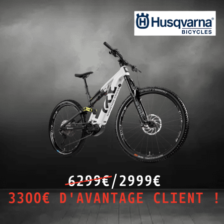 VTT ELECTRIQUE TOUT SUSPENDU HUSQVARNA MOUNTAIN CROSS 3 29/27.5 POUCES 85Nm 630Wh 4 PISTONS