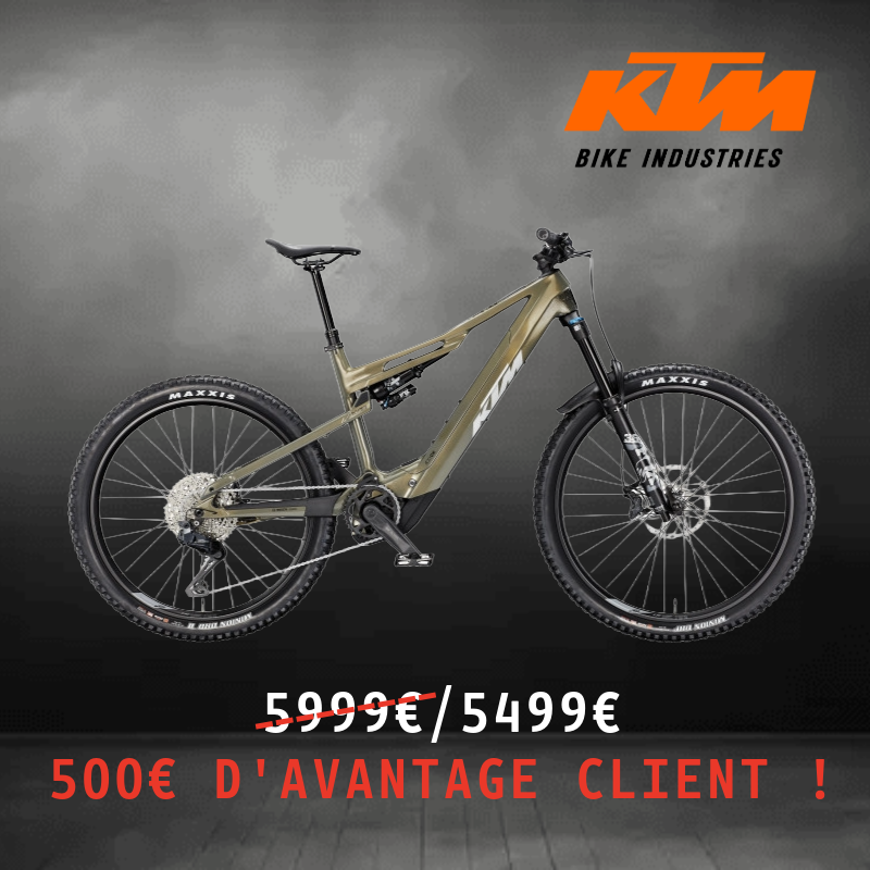 VTT ELECTRIQUE TOUT SUSPENDU KTM MACINA KAPOHO 8971 DI2 29/27.5 POUCES 85Nm 800Wh 4 PISTONS