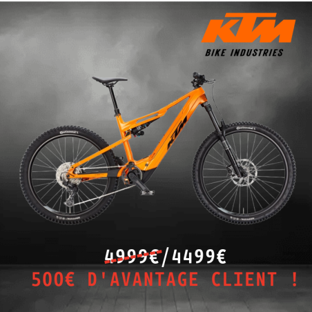 VTT ELECTRIQUE TOUT SUSPENDU KTM MACINA KAPOHO 8973 L DI2 29/27.5 POUCES SHIMANO 85Nm 800Wh 4 PISTONS