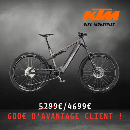 VTT ELECTRIQUE TOUT SUSPENDU KTM MACINA LYCAN 773 L  27.5 POUCES 85Nm 750Wh 4 PISTONS