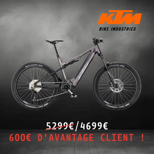 VTT ELECTRIQUE TOUT SUSPENDU KTM MACINA LYCAN 773 L  27.5 POUCES 85Nm 750Wh 4 PISTONS