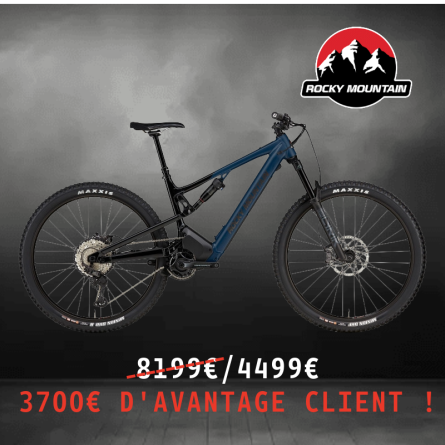 VTT ELECTRIQUE TOUT SUSPENDU ROCKY MOUNTAIN INSTINCT POWERPLAY ALLOY 70 29 POUCES 108NM 720 WH 4 PISTONS