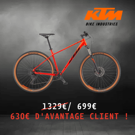 VTT KTM ULTRA RIDE 29 SEMI RIGIDE 29 POUCES CROSS COUNTRY