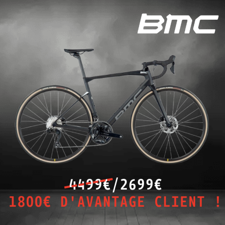 VELO ROUTE EN CARBONE BMC ROADMACHINE FIVE  SHIMANO 105 FREINS A DISQUE HYDRAULIQUE