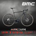 VELO ROUTE EN CARBONE BMC ROADMACHINE FIVE  SHIMANO 105 FREINS A DISQUE HYDRAULIQUE