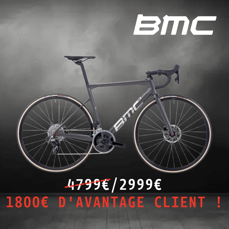 VELO ROUTE CARBONE BMC TEAMMACHINE SLR FOUR  SRAM AXS  FREINS A DISQUES