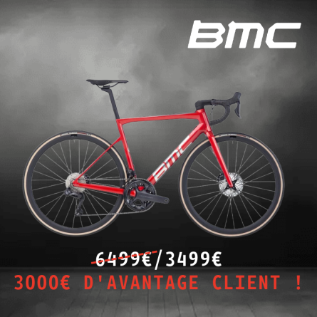 VELO DE ROUTE EN CARBONE BMC TEAMMACHINE SLR ONE SHIMANO ULTEGRA DI2 FREINS A DISQUE HYDRAULIQUE