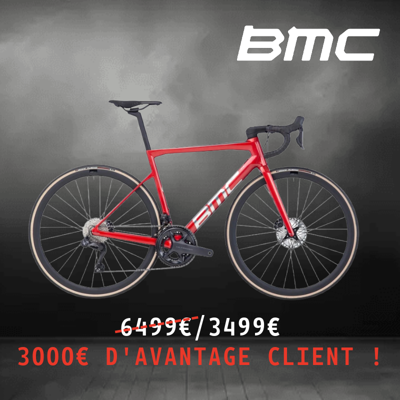 VELO DE ROUTE EN CARBONE BMC TEAMMACHINE SLR ONE SHIMANO ULTEGRA DI2 FREINS A DISQUE HYDRAULIQUE