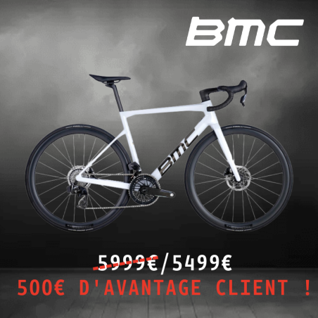 VELO ROUTE EN CARBONE BMC TEAMMACHINE SLR ONE SRAM FORCE FREINS A DISQUE HYDRAULIQUE